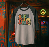 Rock is Dead Unisex Three-Quarter Sleeve Raglan Shirt
